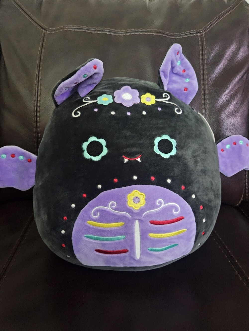 NWT Squishmallows 12” Betty The Black Bat DOTD Day Of The Dead Halloween
